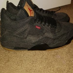 Air Jordan 4 Levi's Black Size 12